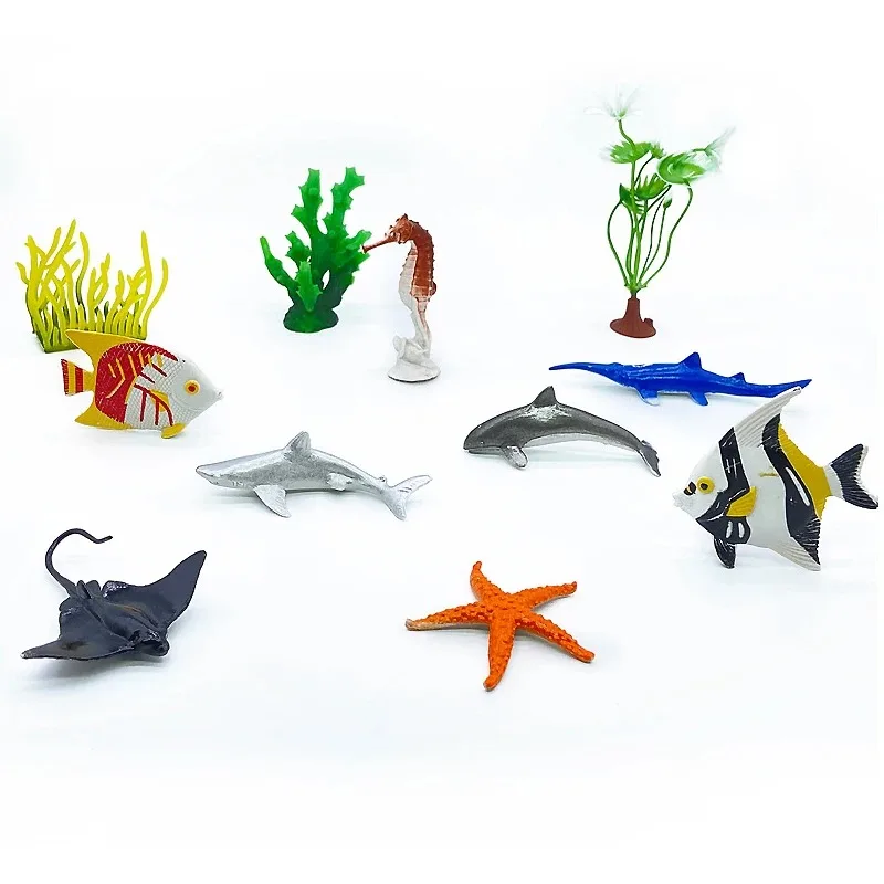 56-Piece Underwater World Model Set - Mini Marine Animals, Coral, Octopus, Nautilus, Crab, Lobster, Starfish, Ocean Model 2026 view 6