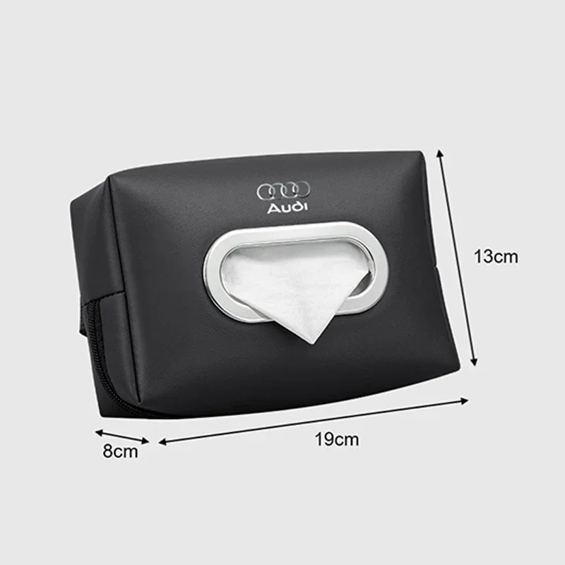 Leather Car Tissue Box Armrest Storge Bag for Audi S3 S5 S7 A3 A4 A5 A6 A7 A8 Q2 Q3 Q4 Q5 Q6 Q7 Q8 TT Accessories