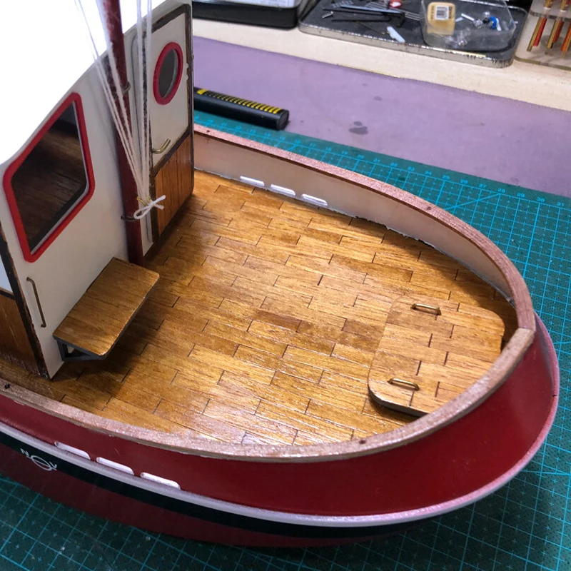 30 سنتيمتر RC قارب Q3 لطيف التحكم عن بعد السفن مصنوعة بعناية هيكل خشبي RC Schiffe نموذج RTR لعبة السفينة #6