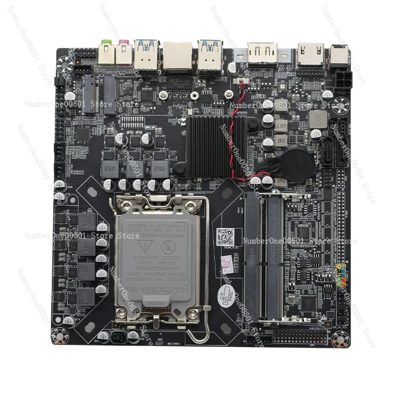 H610itx mini main board ultra-thin LVDS all-in-one 17x17CM H610itx supports 12th generation CPU