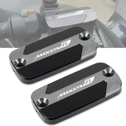 Motorcycle CNC Front Brake Reservoir Fluid Tank Oil Cup Cover Fit For SYM MAXSYM TL 500 508 Maxsym TL500 TL508 2020-2023