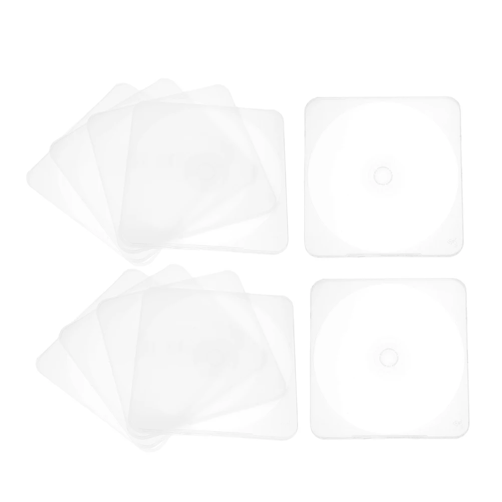 

10 Pcs CD Case Box DVD Automotive Storage Cases Plastic Disk for Compact Discs Boxes Travel