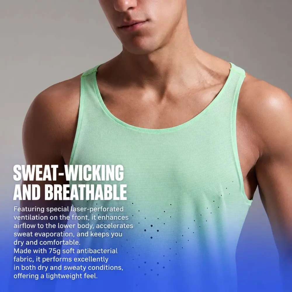 Ultralight Men Women Running Vests Hole Design Breathable Sport Athletics Vest Solid Color Sleeveless Tank Tops Unisex S To 2xl