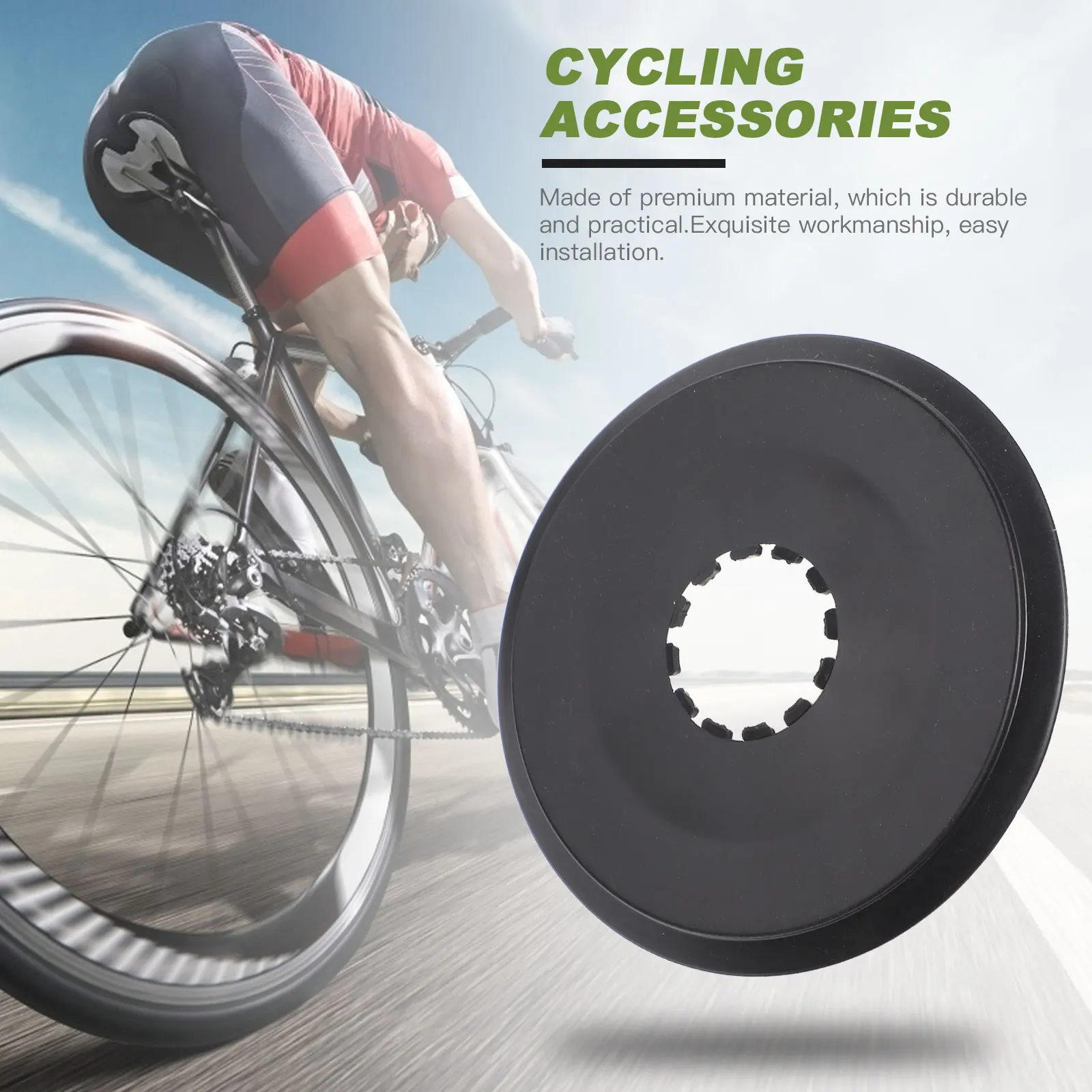 

10 Pcs Guard Flywheel Bicycle Accessories Steel Wire Protector Protection Black