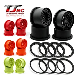 Nylon Rear or Front Wheel Hub or Outside or Inside Beadlock Wheels Rim for 1/5 Rc Car HPI ROFUN ROVAN KM BAJA 5B SS Buggy Parts