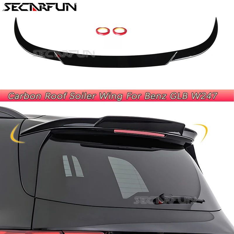 

Carbon Pattern Rear Spoiler For Mercedes Benz GLB X247 Spoiler Stick-on Extension Deflector Body Kit GLB 200 250 GLB Accessories