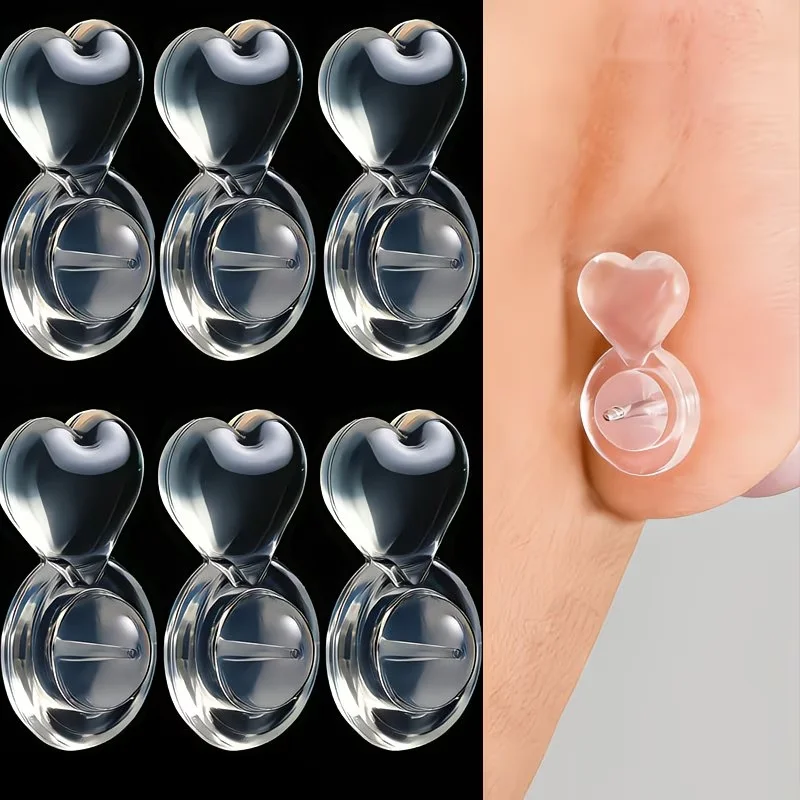6pcs Silicone Ear Supports Earring Anti-Sag Stabilisers Food-Grade Silicone Earring Backs DIY Earring Accessories