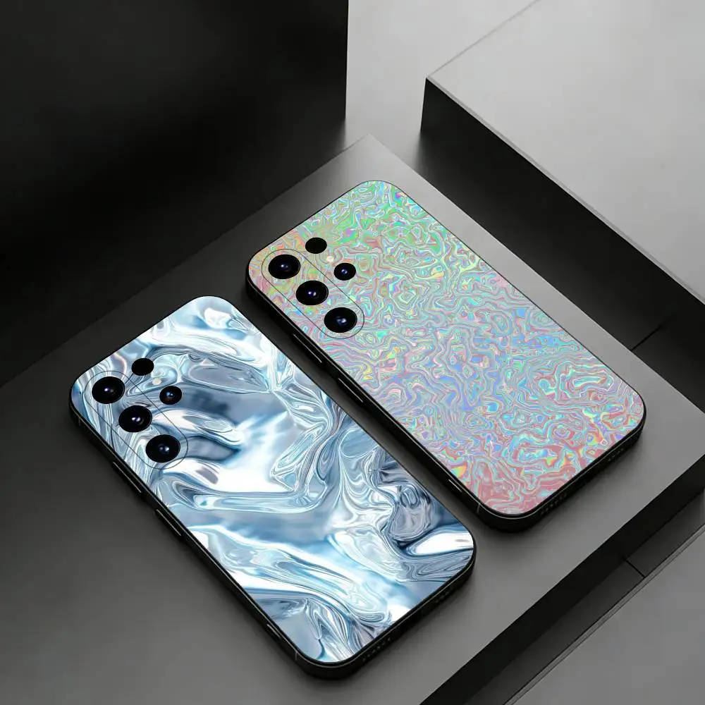 

Holographic Bubble Y2K Style Phone case for Samsung Galaxy S24,25,26,23 22,21,S20 Plus Ultra FE soft fundas cases