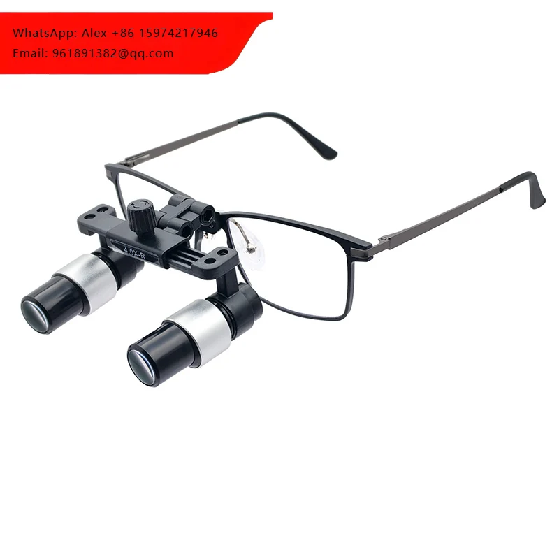 Burite 4.0x5.0x 6.0X Dental Krpler Prism Loupes 6x Adjustable PD Surgical Operation Magnifying Glass Dental And Surgical Loupes