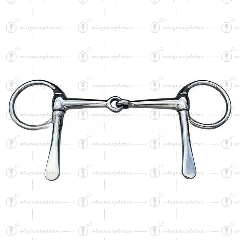 Stainless Steel Horse Bit, General Purpose Equestrian Mouthpiece Tack Accessory for Horse Riding & Saddle