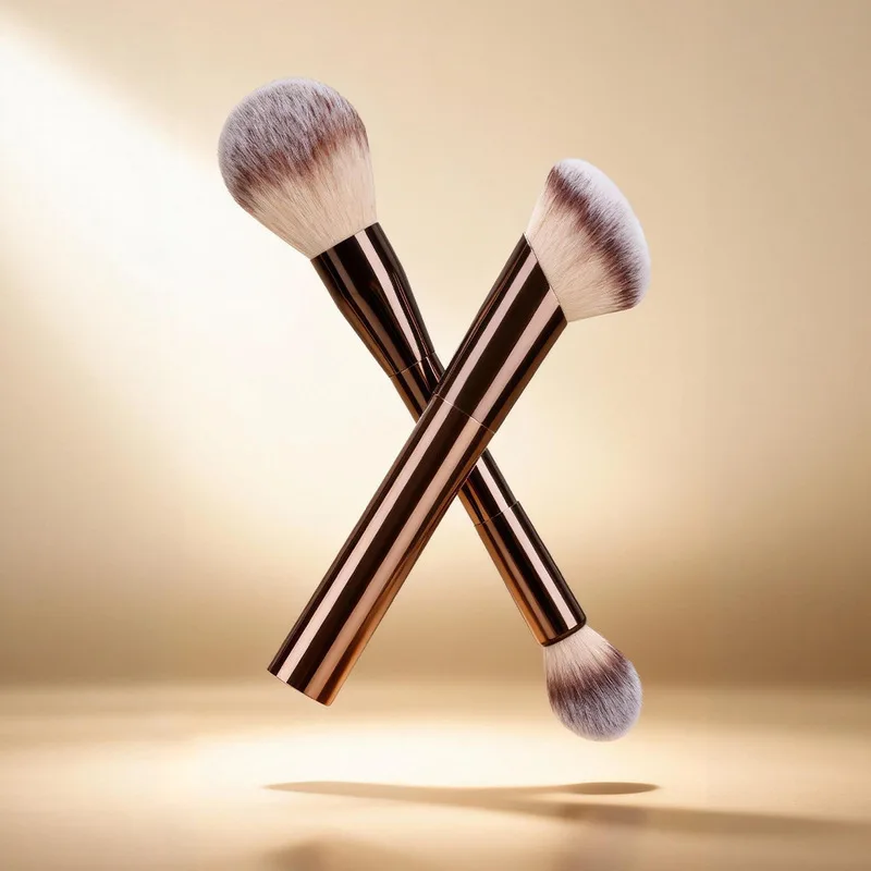 New Long Tube Makeup Brushes Set Nylon Bristles Complete Kit for Face And Eyes