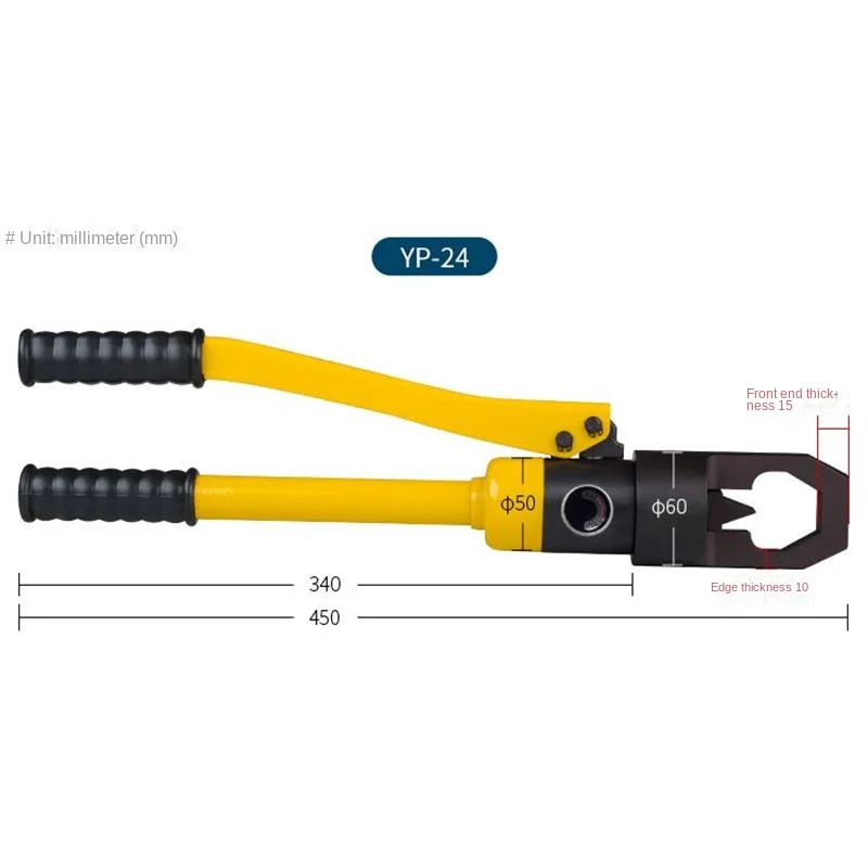 Separador de chave de fenda YP-24 Separador de porca hidráulica 10T Separador de parafuso triturador de porca com 2 ferramentas