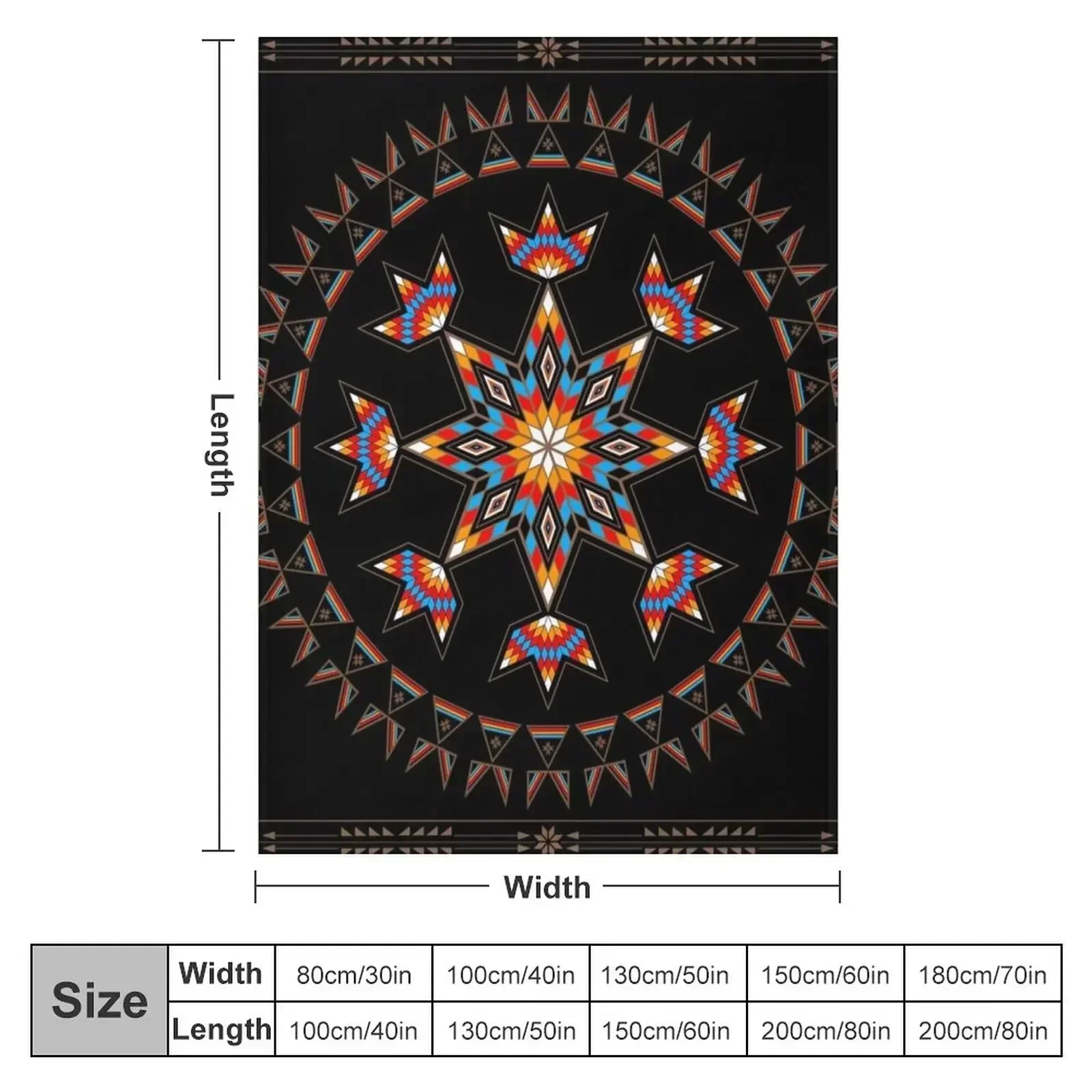 Morning Star Throw Blanket couch cozy soft plush fuzzy picnic outdoor blanket
