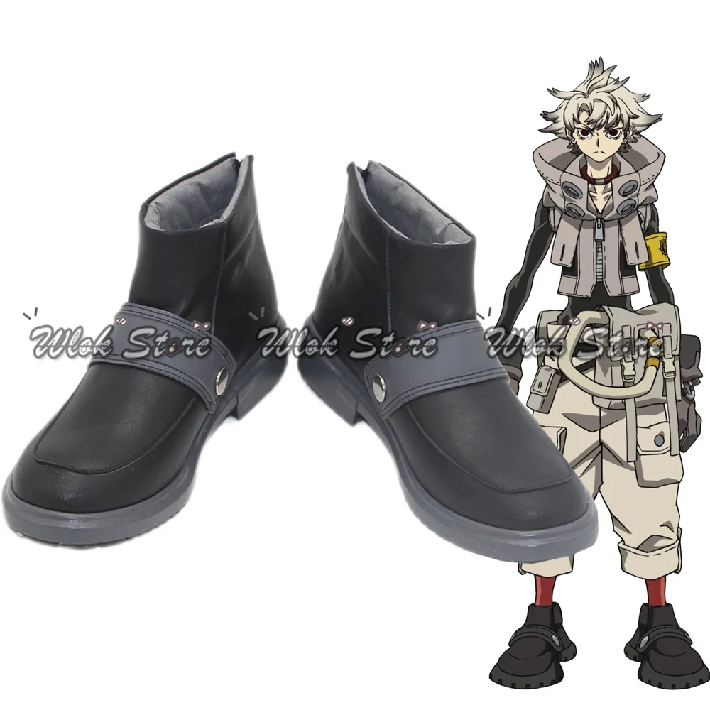 Anime AKUTA Rudo Surebrec Buty do Cosplay Czarne Botki Męskie Damskie Halloween Karnawał Buty do Odgrywania Ról Szyte na Miarę