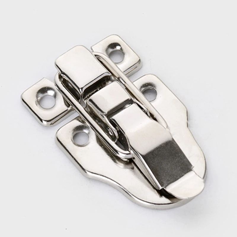 Description Picture 5 of item67JE Antique Jewelry Box Lock for Latch Wooden Box Decorative Buckle Lock Heavy Duty Iron Suitcase Cabinet Hinge Easy to Inst