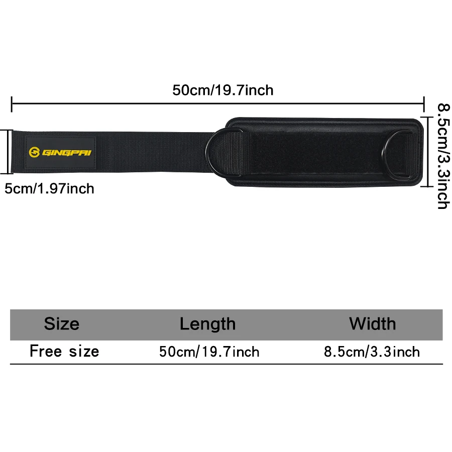Ankle Strap for Cable Machines and Resistance Bands, Work Out Cuff Attachment for Home & Gym, Glute Workouts - Kickbacks