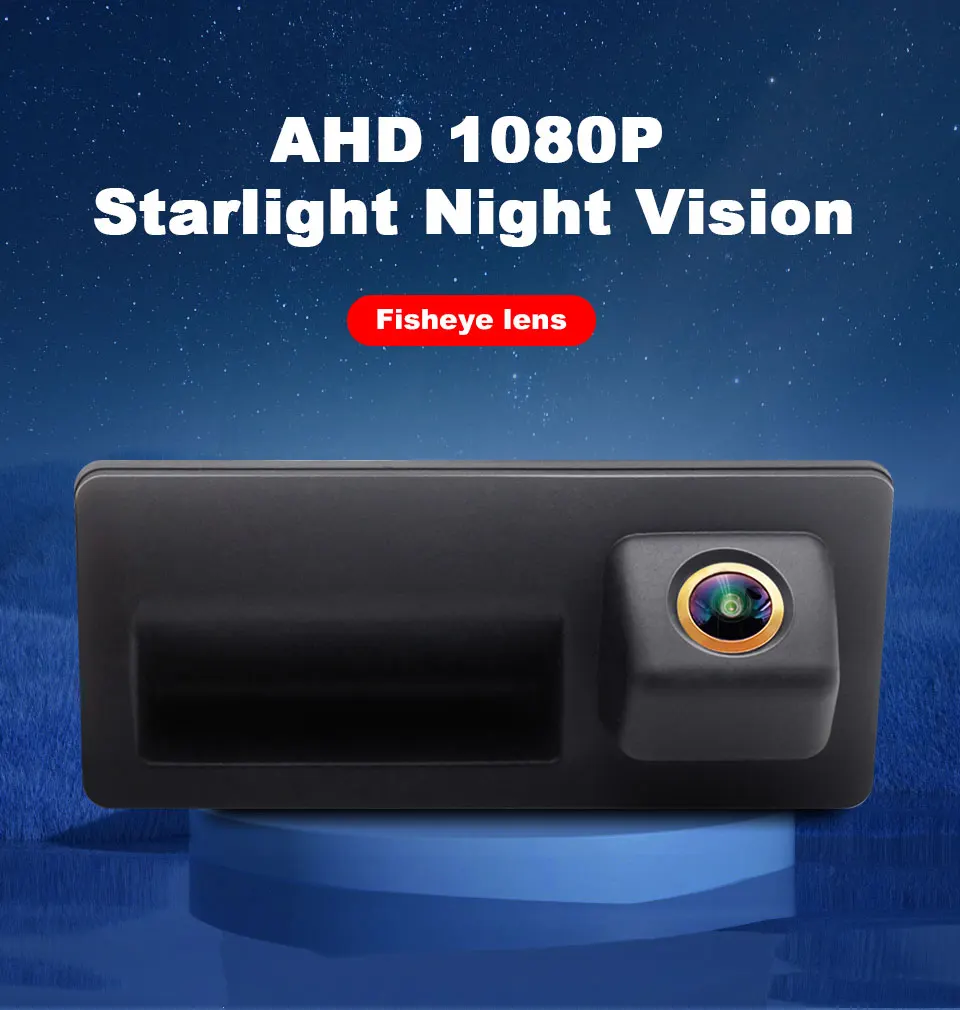 4K AHD 1920*1080P Auto Zurück Hinten Kamera Für VW Passat CC B6 B7 Polo Skoda Octavia Tiguan Audi A4 B8 Q3 Q5 A5 A8 S5 A3 A6 C7 A7 A1 – Detail 7