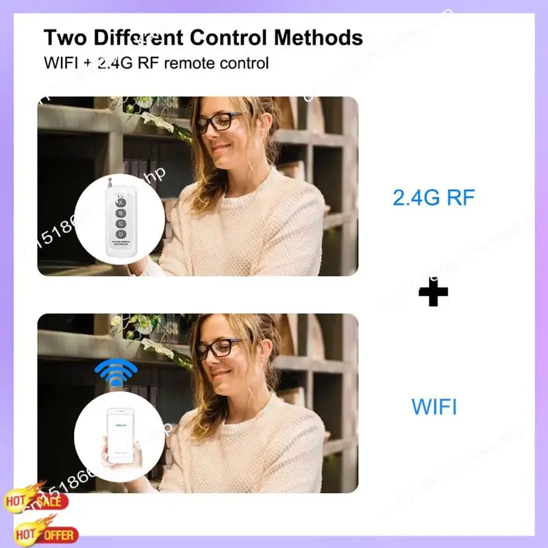 

Умный переключатель CLCU Ewelink Wi-Fi, умный переключатель Wi-Fi, Bluetooth, беспроводной сухой контактный релейный переключатель 85-250 В