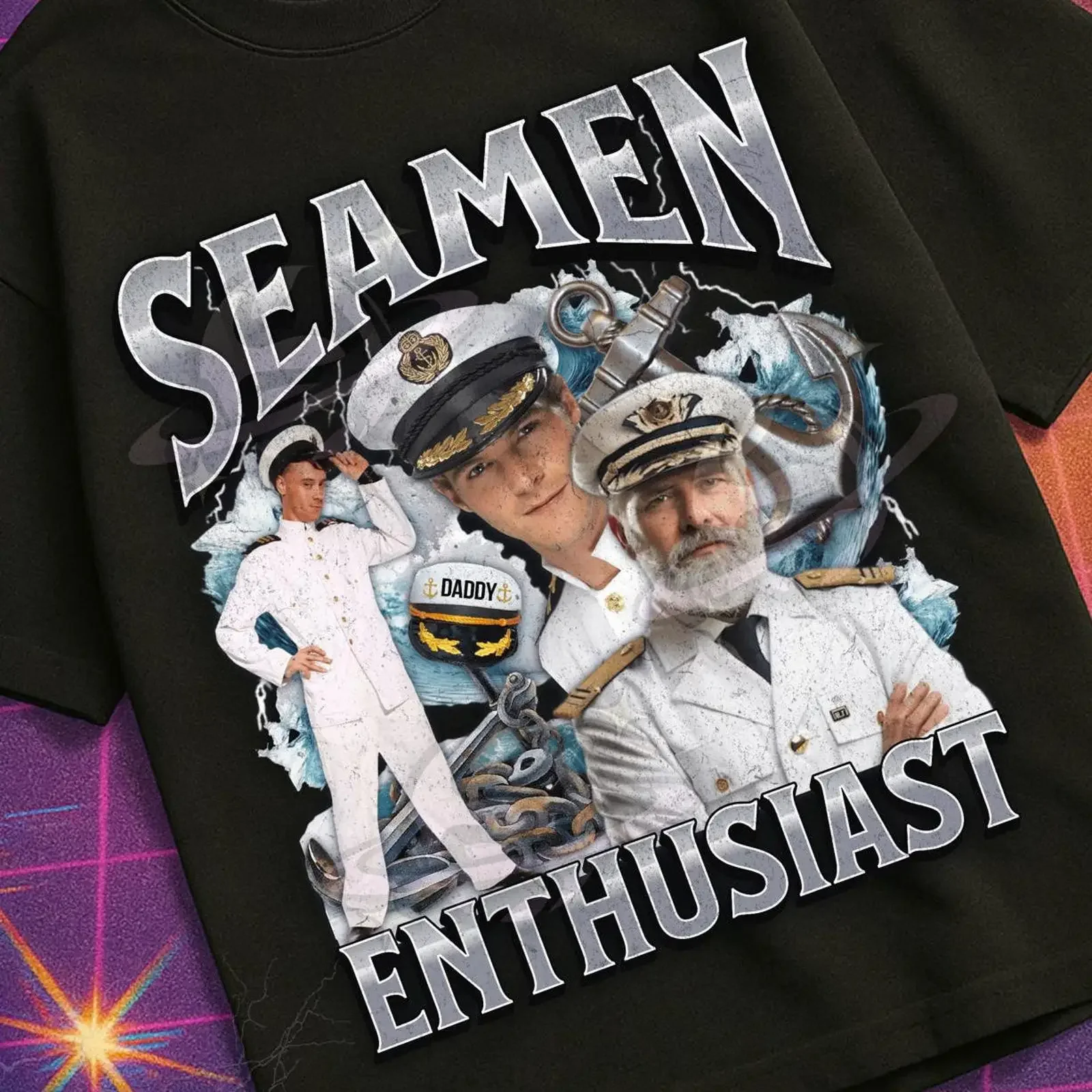 Seamen Enthusiast Funny Offensive Meme Bootleg T Shirt Unhinged Cursed Cringe Humor Oddly Specific Gen Z  vintage Washed Casual