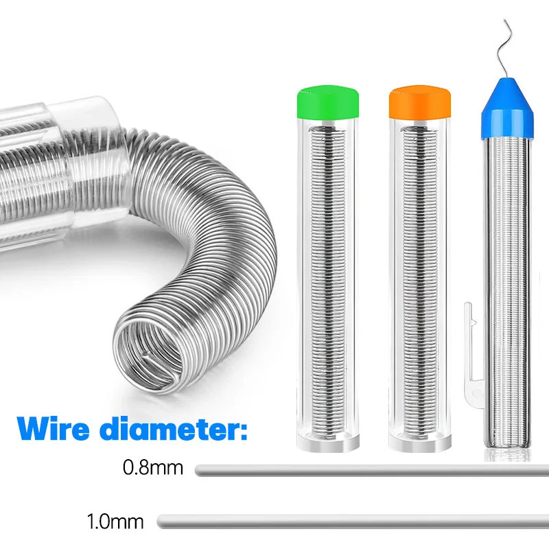 8/10/17g Lead Free Pencil Type Solder Wire Sn99.3Cu0.7 0.8/1.0mm Rosin Cored With Flux ROHS Certified for Board Repair & DIY