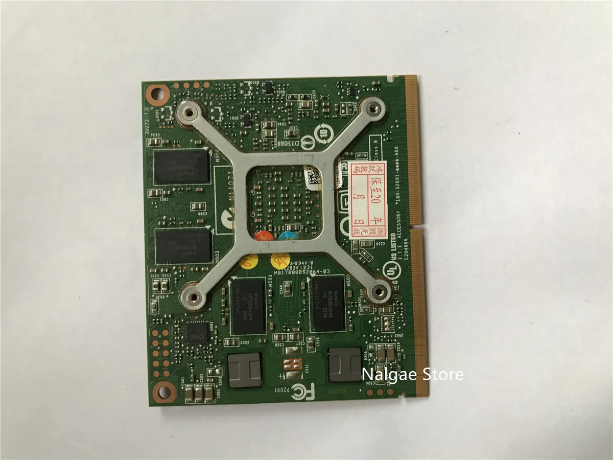 K1000M K 1000M Video Graphic Card 2GB For Laptop HP 8570W 8770W Dell M4700 M4800 N14P-Q1-A2 CN-0KKVMC 0KKVMC Fully Tested