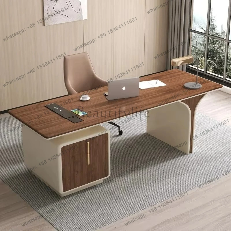 

Upgrade Organizer Office Desk Aesthetic Reception Specialty Study Computer Desk Storage Executive Mesa De Escritorio Furniture