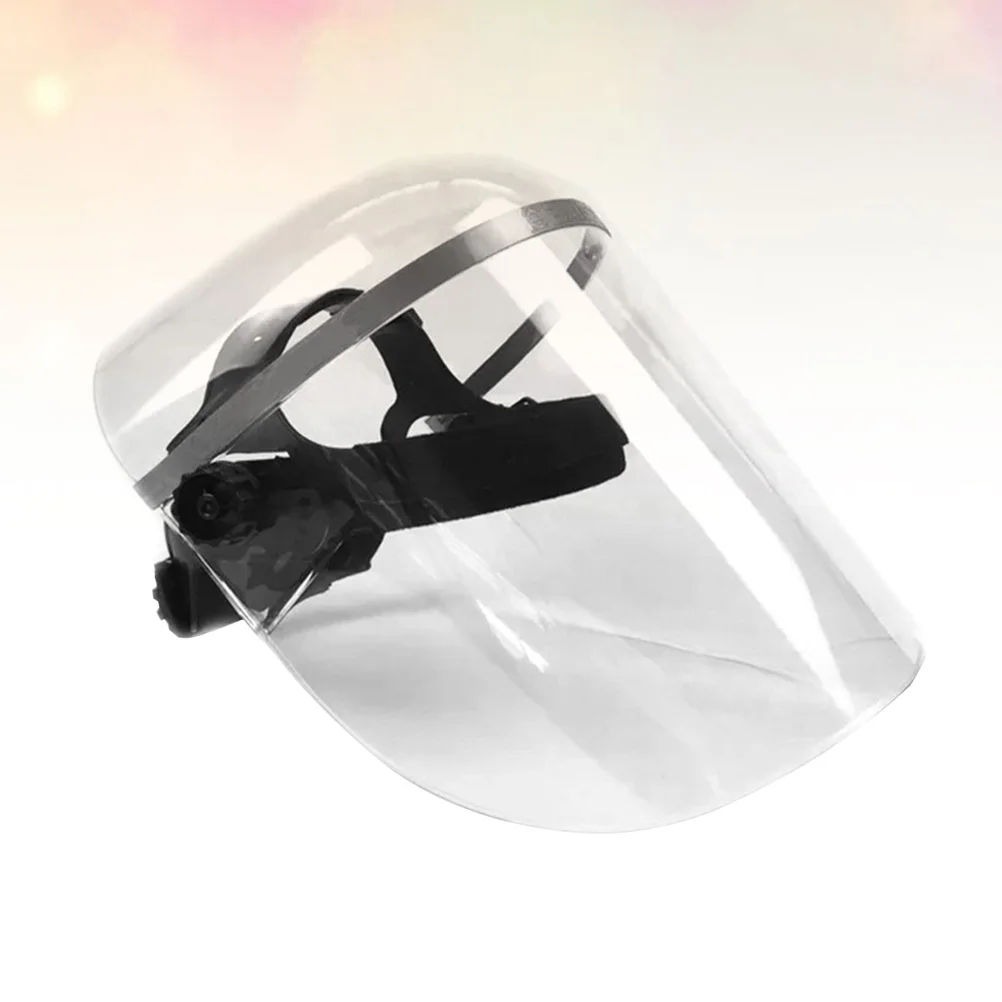 1PC PMMA Material Protective Oil Resistant Mask Transparent Prevention Baffle Face Cover for Outdoor