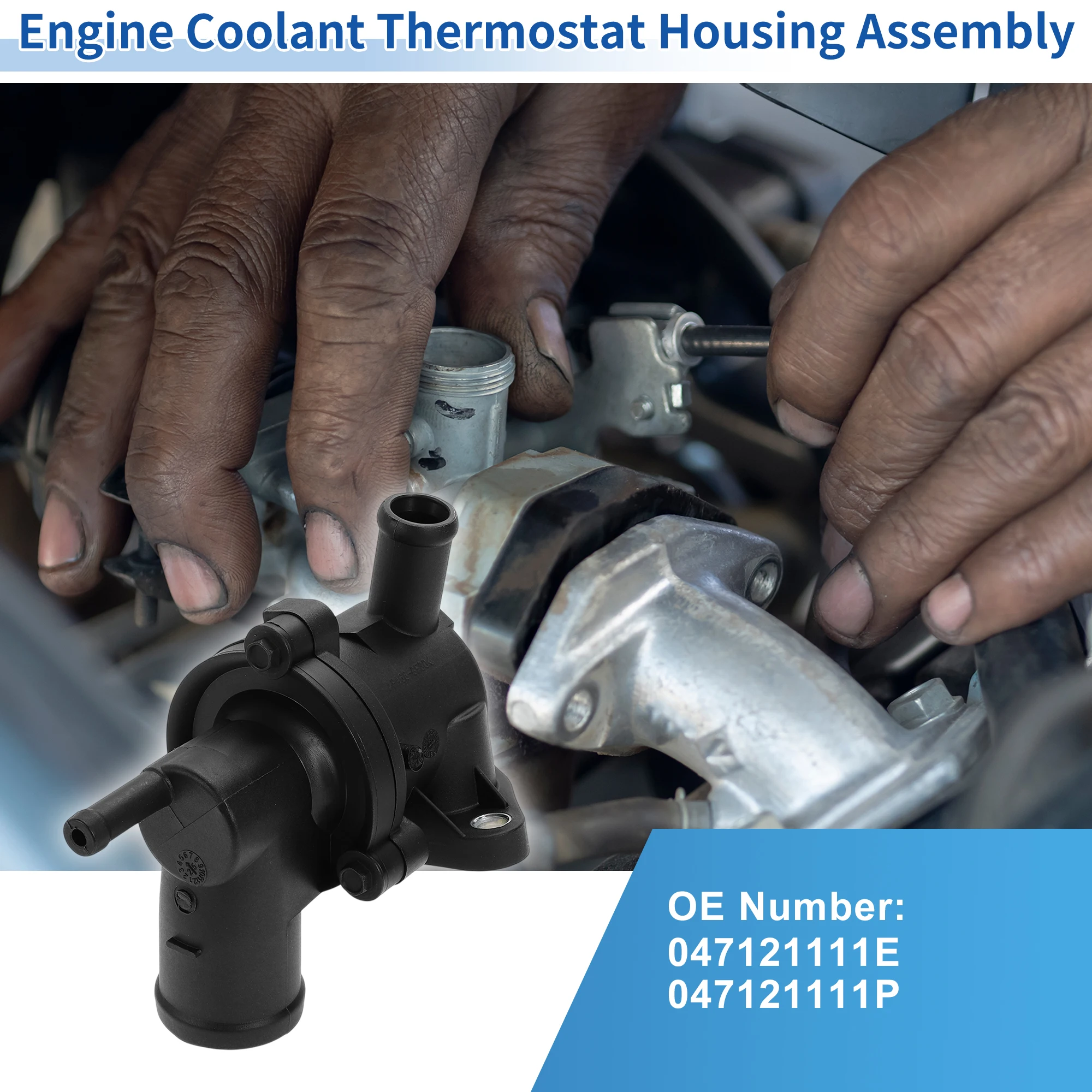 

Корпус термостата охлаждающей жидкости двигателя UXCELL в сборе No 0471211E для Skoda Fabia 01-03