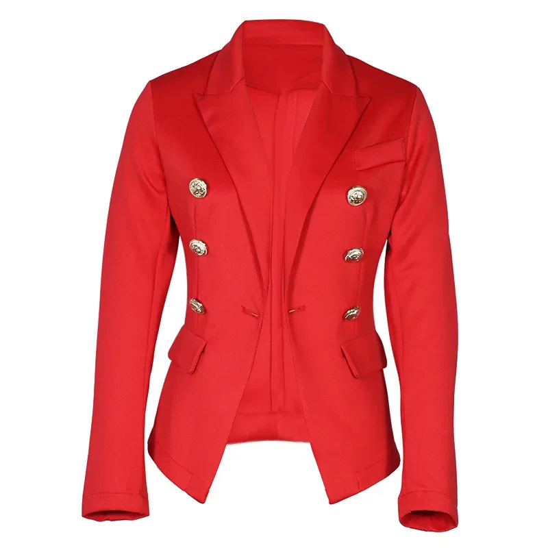 Traje casual de moda Chaqueta corta ajustada de color sólido Blazer Chaquetas de manga larga