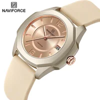 NAVIFORCE NF7107 Calendario de cuarzo Relojes impermeables y a prueba de golpes para relojes de mujer