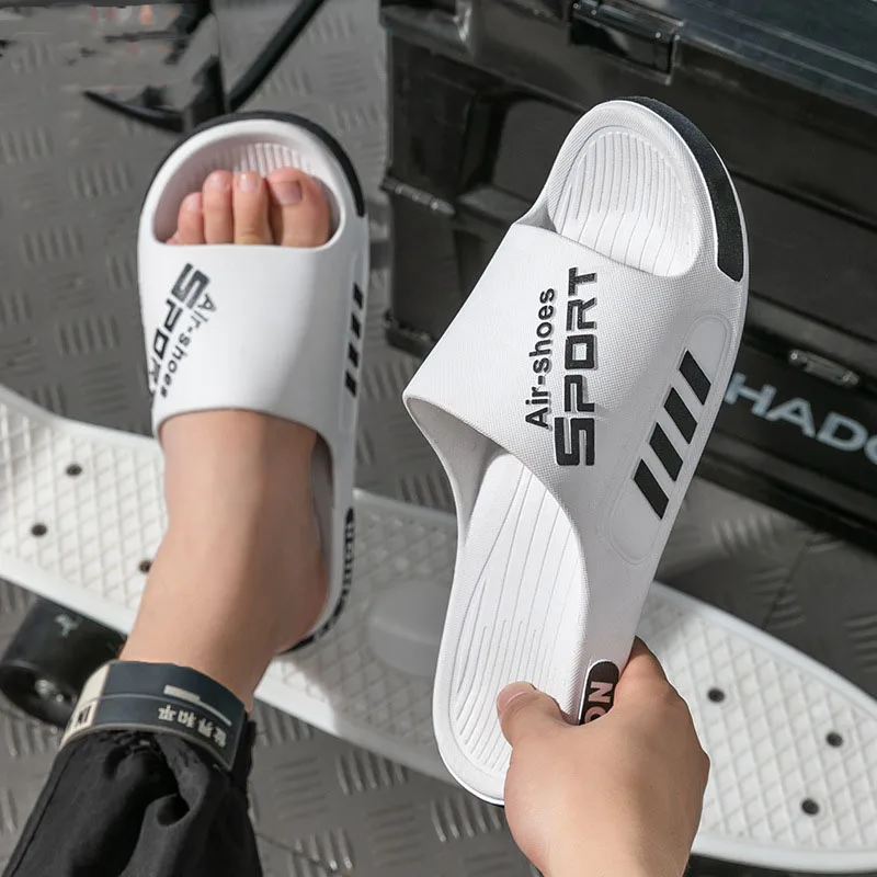 Women's Slippers Summer Outdoor Trend Indoor Home Non-slip Bath Men's Couple Slippers Women Light Weight Comfortable Flip Flops