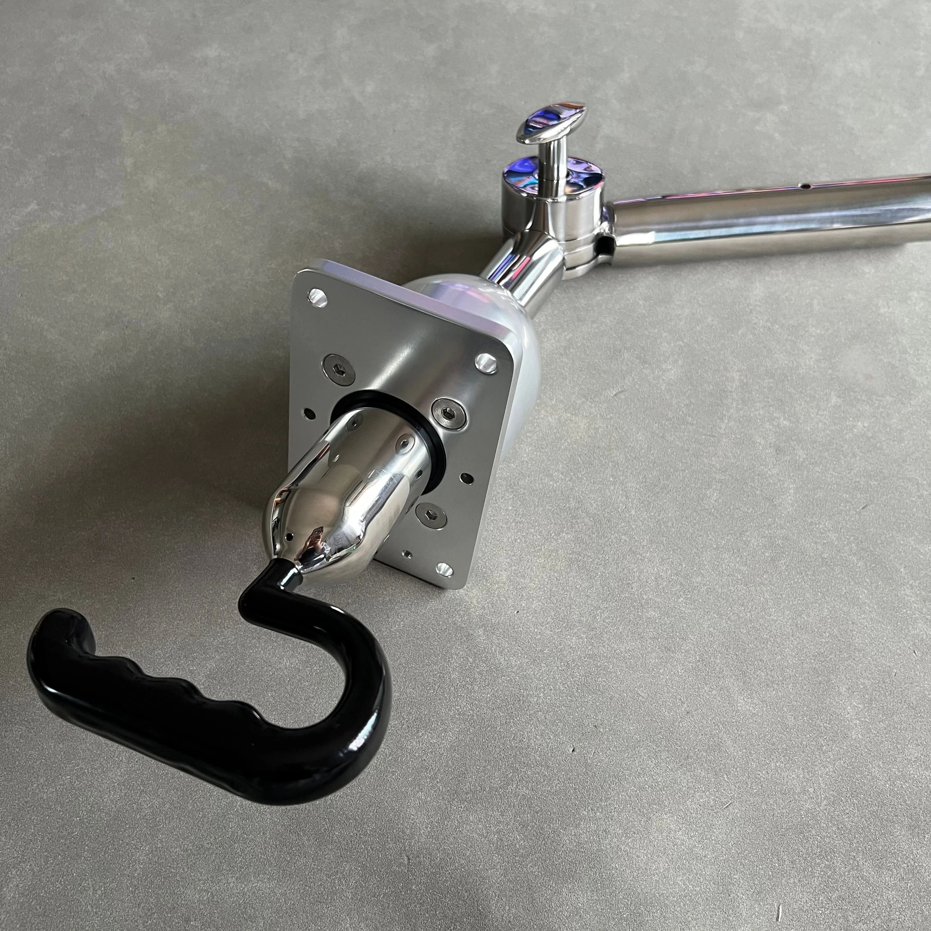 Adjustable Stainless Steel 304 Outrigger Holder Top Base Mount For Outrigger Pole Tiger Fishing Rod Holder For Boat Use