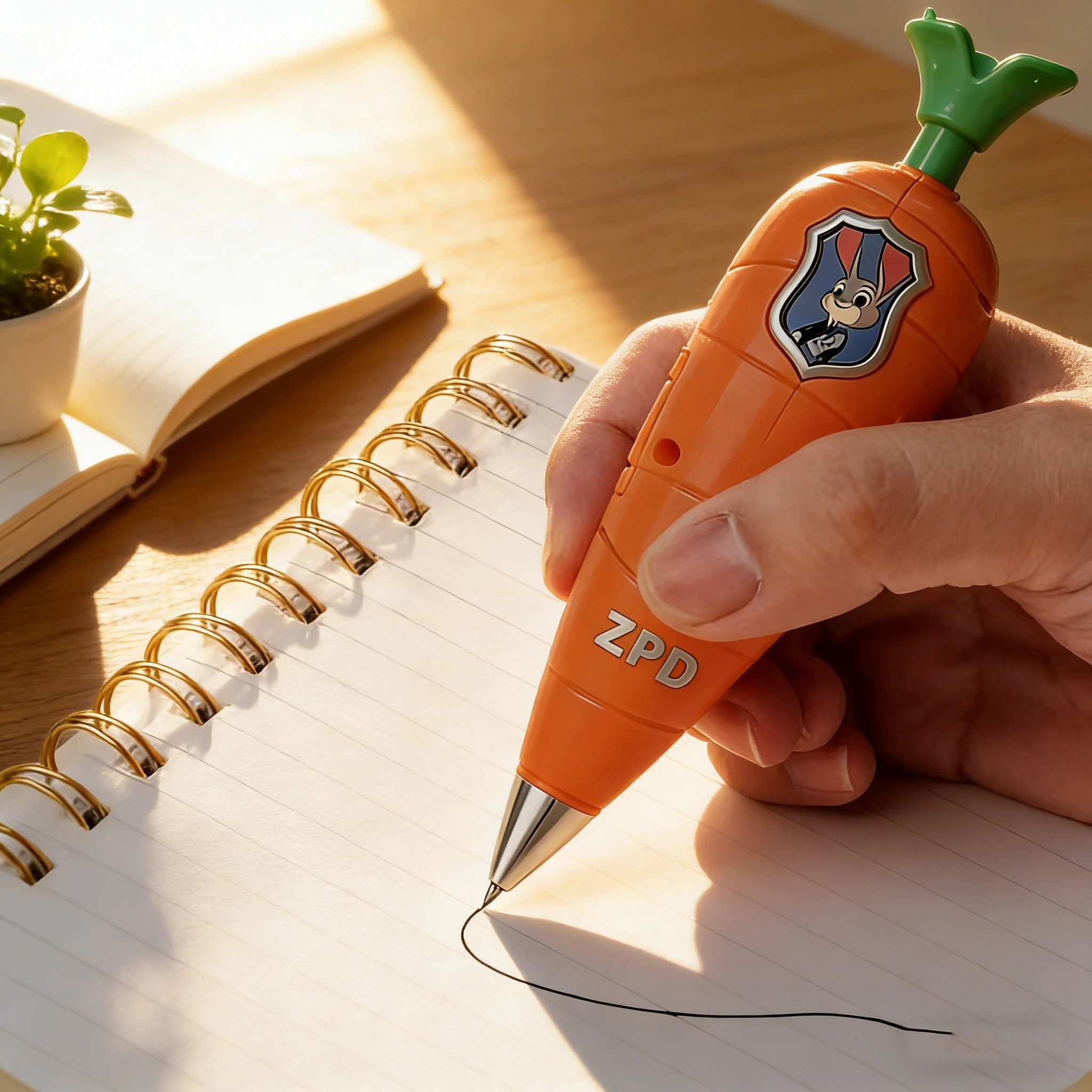 Zootopia 2 Carrot Recording Pen (60S Mini Recorder) 2-in-1 3D Printed Serpentine Serum Test Tube Pen Movie Cosplay Prop Gift - Image 5