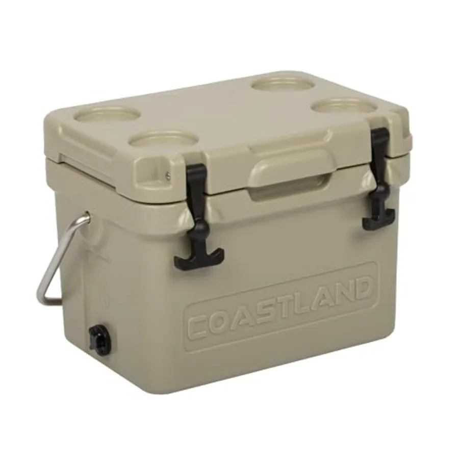 

Bay Series Cooler: Rotomolded Insulated Ice Chest for Soccer Games, Tailgates Tight Spaces Premium Everyday Use, Black