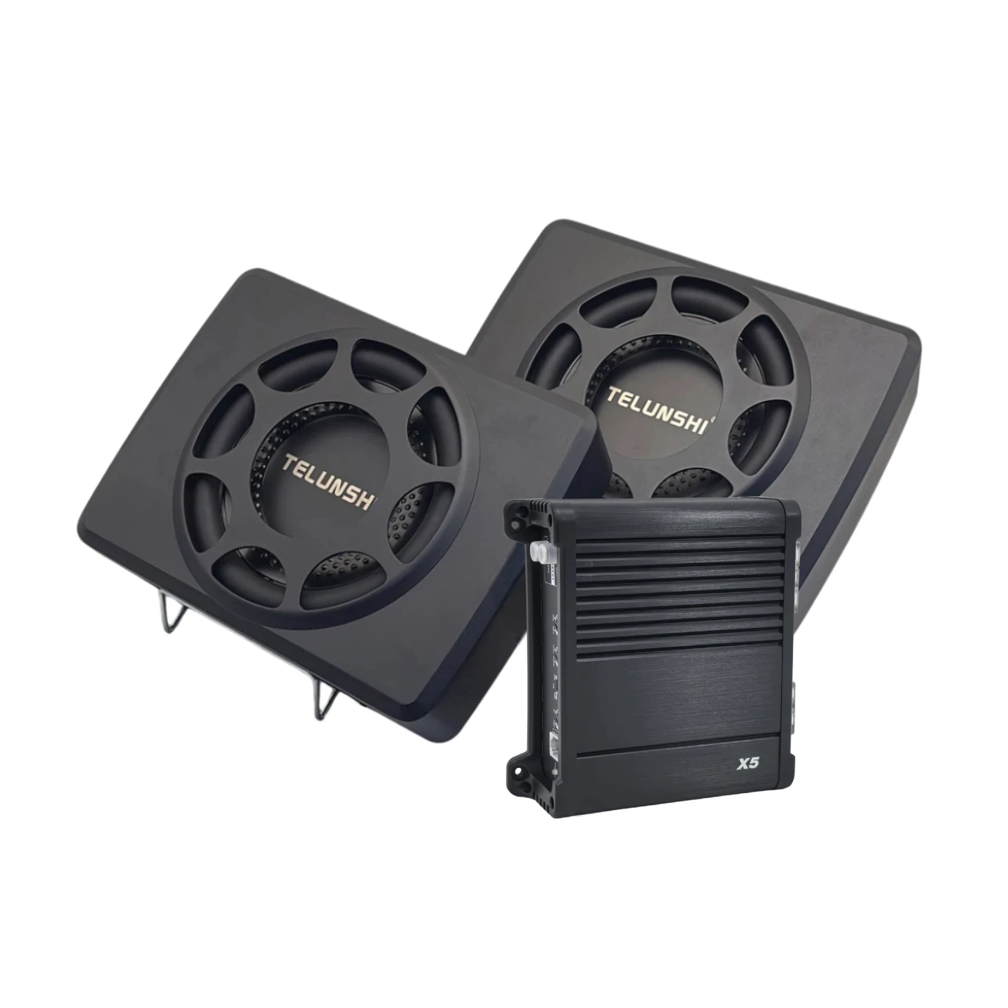 2.1 Channel Ultra Thin Passive Subwoofer High Power Mono Amplifier Single Coil Car Audio Non Destructive Bass Enhancement System