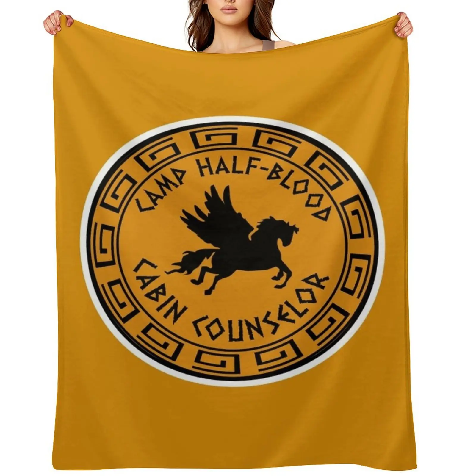 

Camp Half-Blood Counselor Badge Throw Blanket Sofa Quilt Flannels for sofa Thermals For Travel Blankets