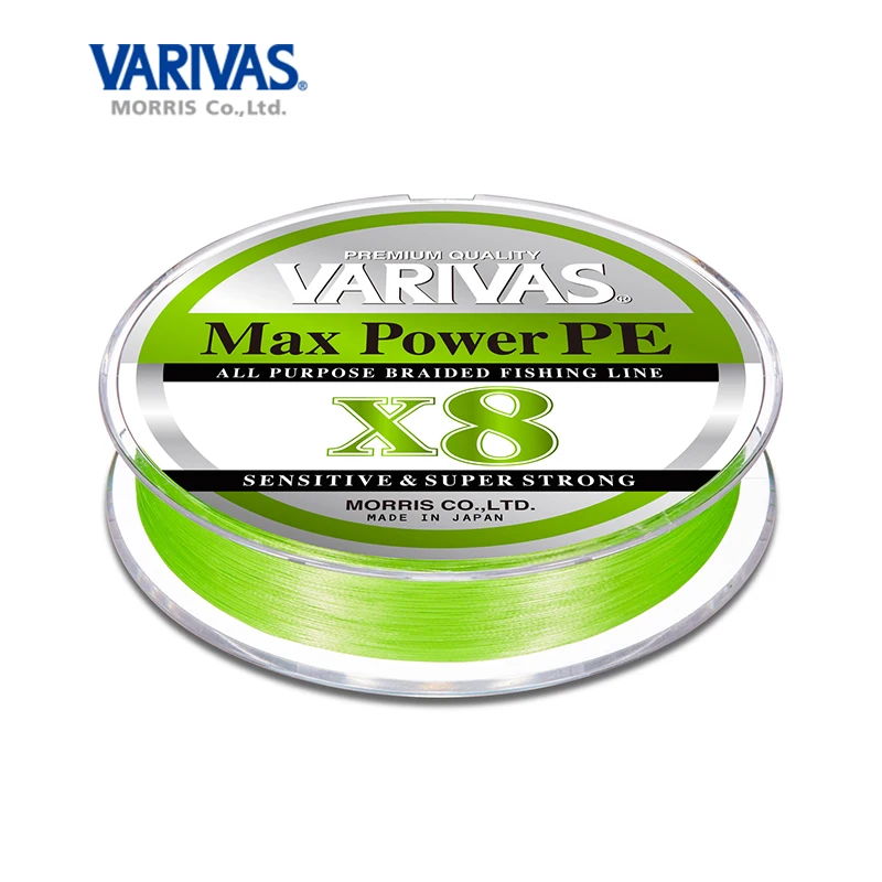 

Fishing line Japan Original Varivas Power Max braided line New X8 Pe lure line Lemon Green 150m