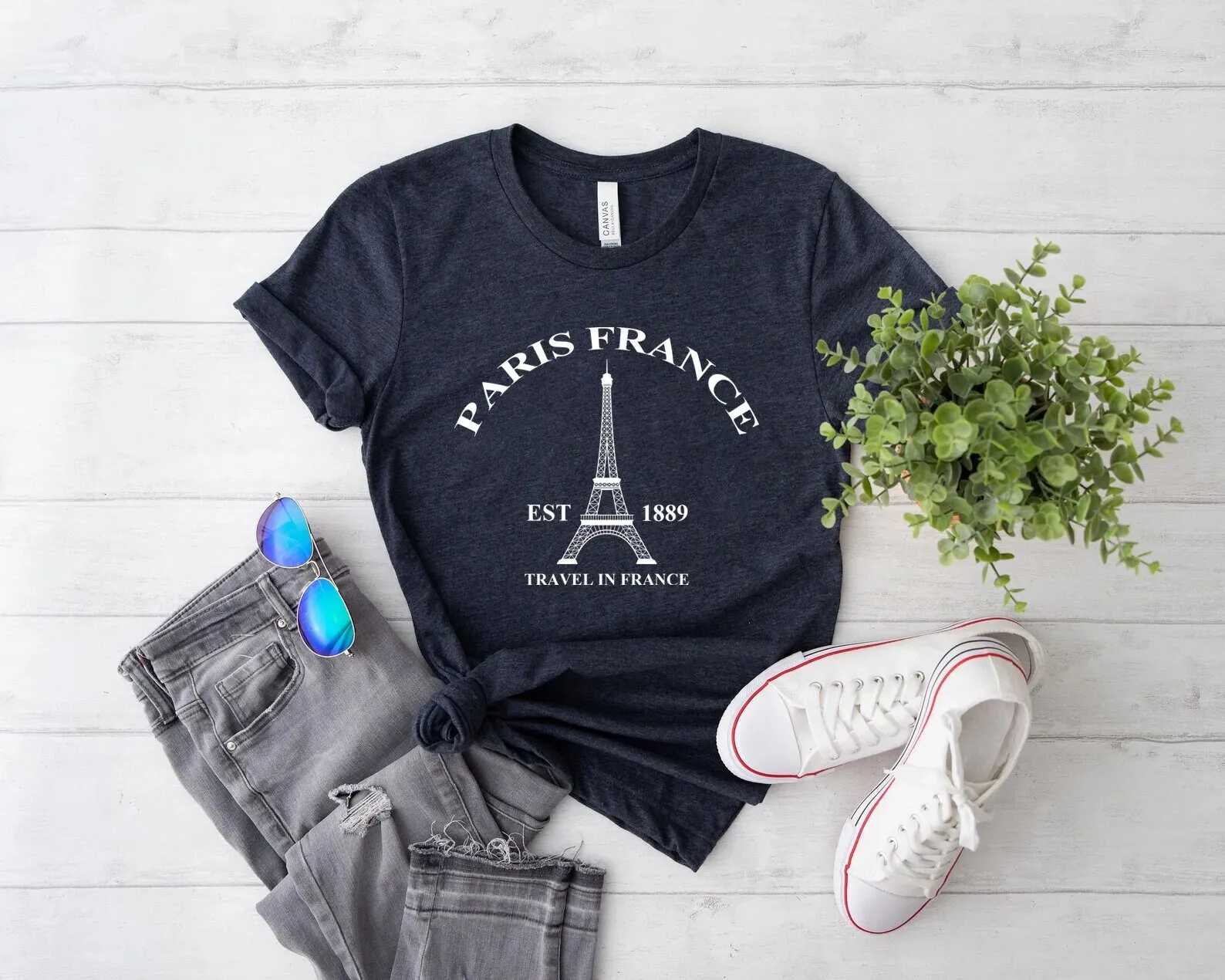 Paris France T Shirt Eiffel Tower Travel To For Lover Souvenir Designer Vacation In