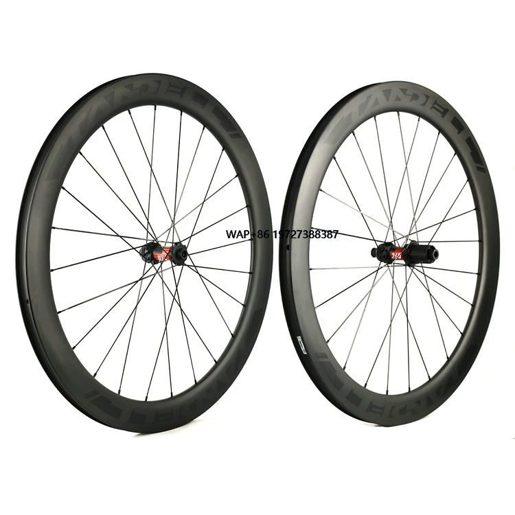 

700c 50mm Clincher Carbon Wheels Disc Brake 25mm Width Bicycle Carbon Wheelset for 240 Hub
