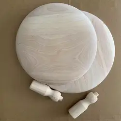 9.5/10.5 Inch Pottery Molds Ceramic Molds for Clay Wood with Handle Plaster Molds for Ceramics Plate Press Mold for Bowls Dish