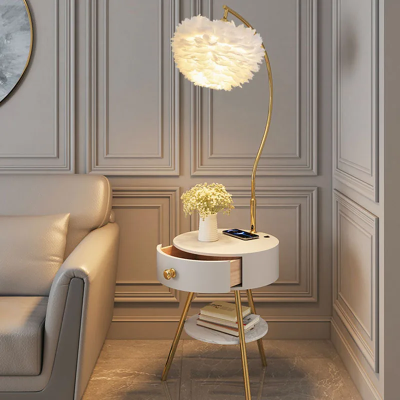 European contemporary Floor Lamp Elegant Minimalist kawaii Luxury Floor Lamp Gold Living Room lampadaire de salon home furniture