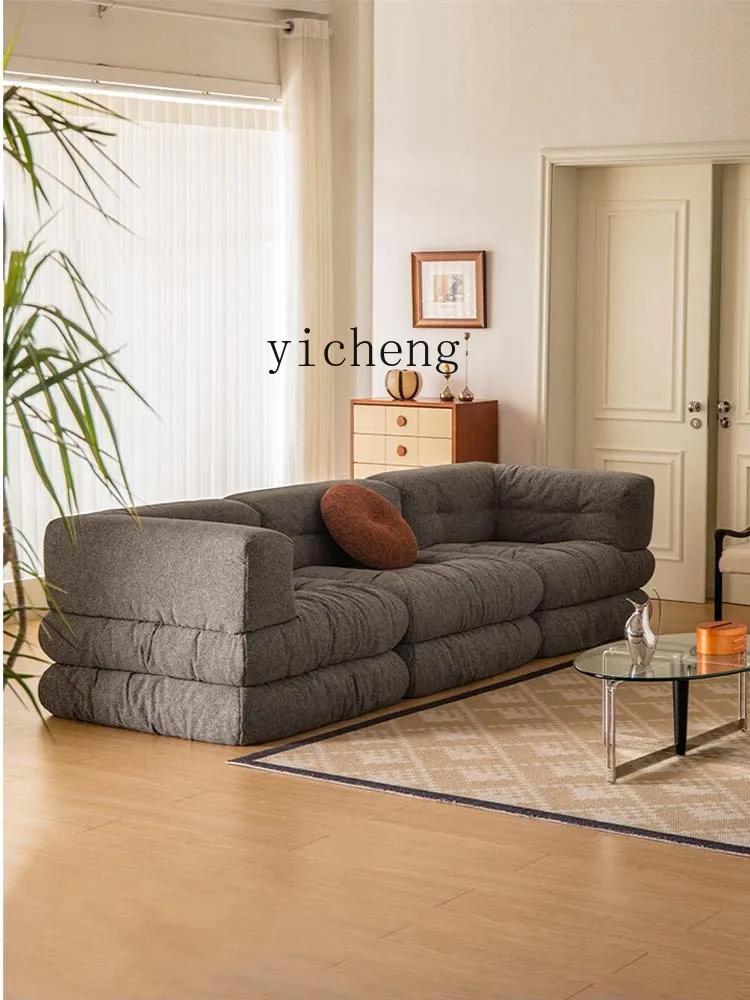 

XL fabric sofa living room tofu block sofa small apartment module combination sofa bed