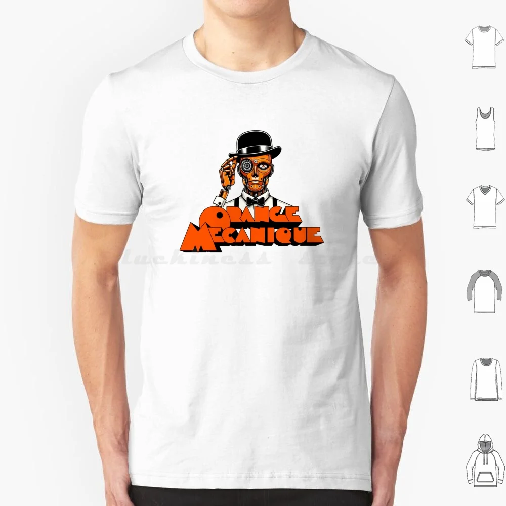 Orange Mechanics T Shirt Cotton Men Women DIY Print Clockwork Orange Movie Alex Delarge Kubrick Ultra Violence Eye Moloko