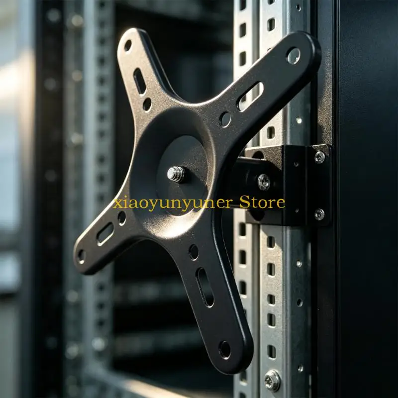 P9JB Monitor Mount Plate with VESA 50x50 75x75 100x100 and Quarter Mount Hole, Black Metal Support Plate for Portable Display