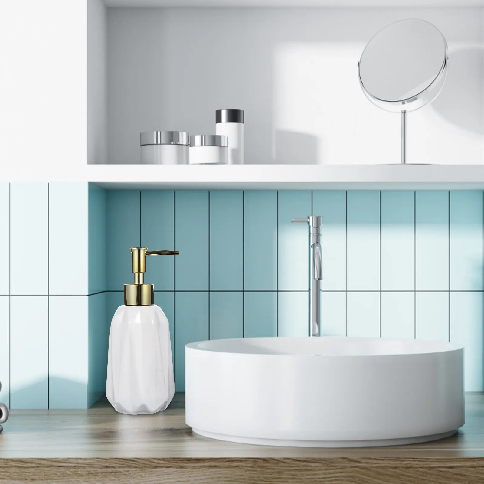 

1 шт. керамический дозатор для жидкого мыла и шампуня, многоразовый, для дома и отеля