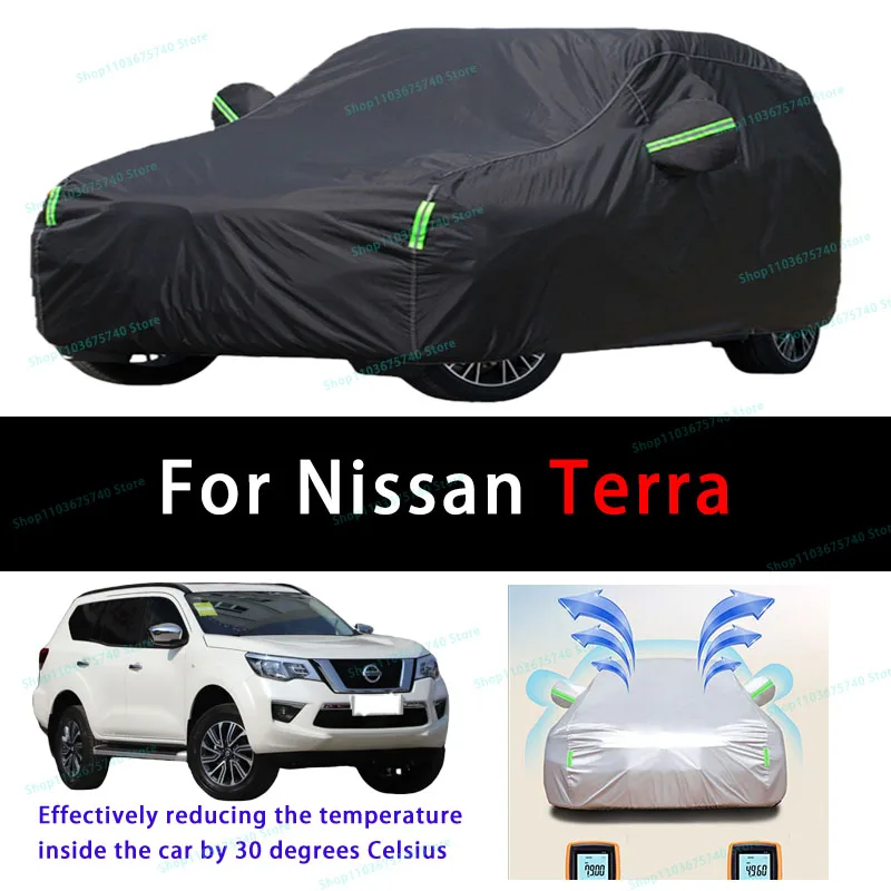 For Nissan Terra Summer Full Car Covers Outdoor Sun uv Protection Dust Cooling Protective Auto Protective Cover