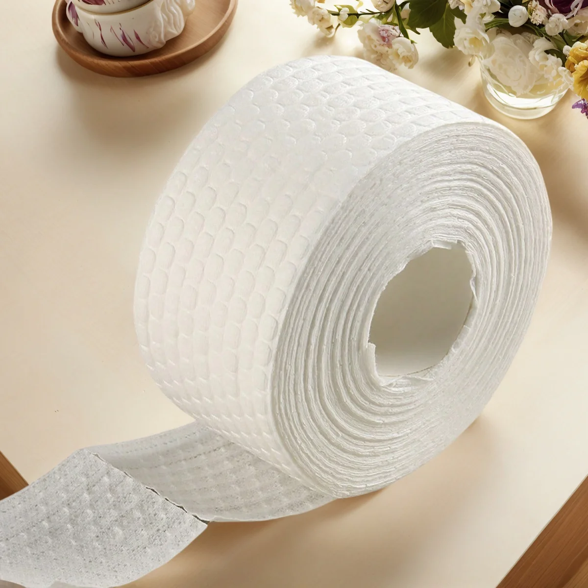 300/500 pz Salviette per unghie senza pelucchi Dischetti per rimozione smalto gel 1 rotolo Dischetti di cotone bianco Salviette per pulizia nail art Forniture per salone di manicure