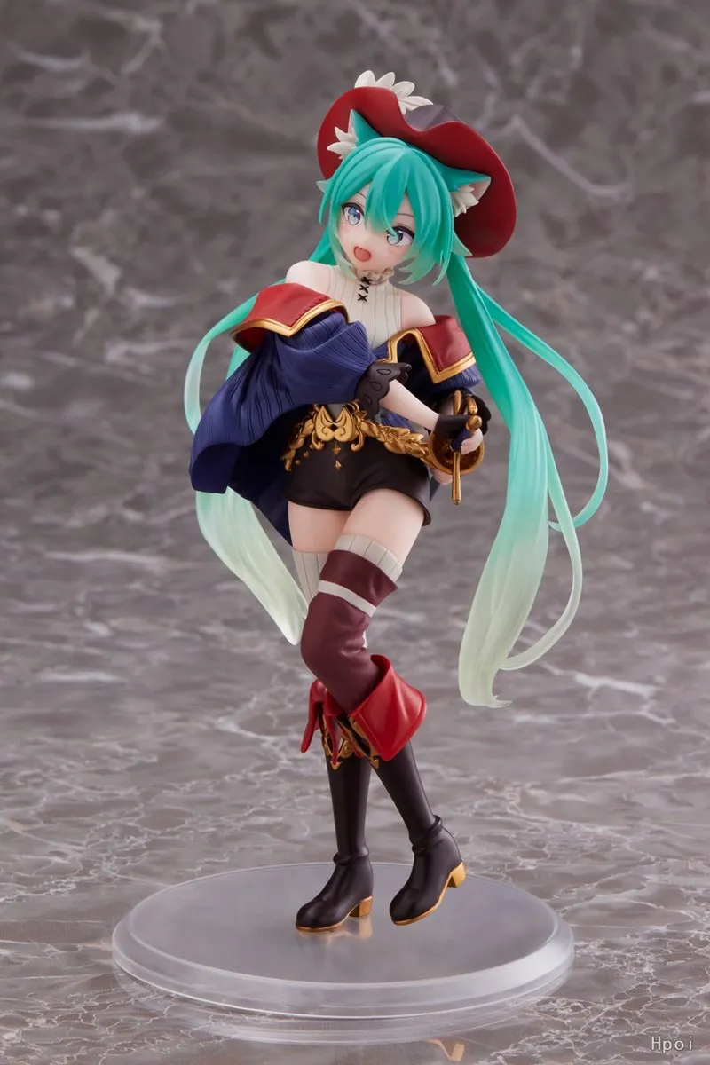 21cm Anime japanische virtuelle Sängerin Hatsune Miku Figur Märchen Wunderland Magier PVC Geschenk Kawaii Mädchen Figur Spielzeug Hobbys