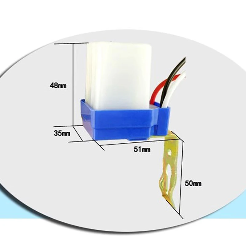 Automatic On Off Photocell Street Lamp Light Switch Controller DC AC 12/24/110/220V 50-60Hz 10A Photo Control