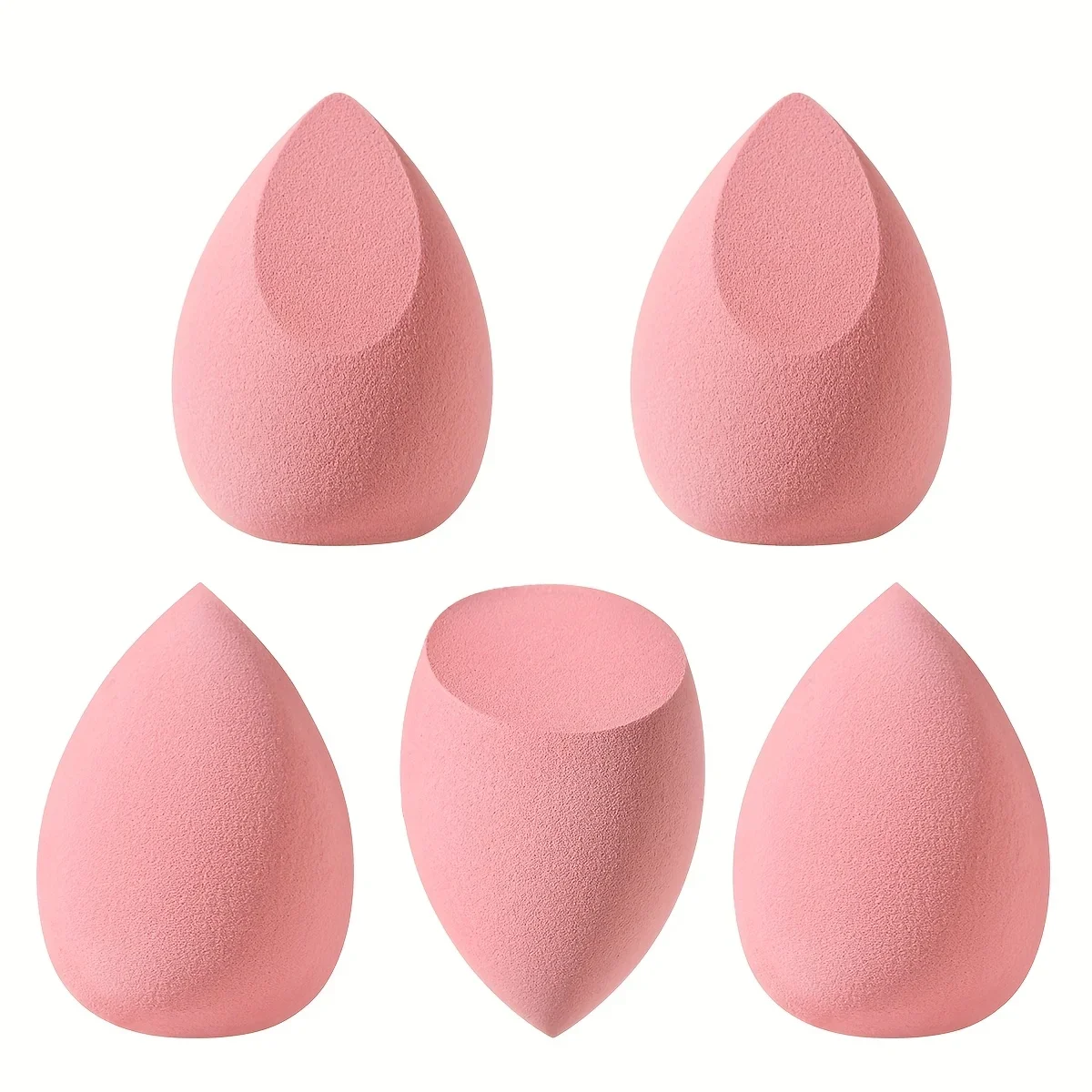 5 個の親水性メイクアップスポンジセット - 液体/クリーム/パウダーファンデーション用の非ラテックスブレンダー | コンパクトトラベルサイズシームレスブレンドキット